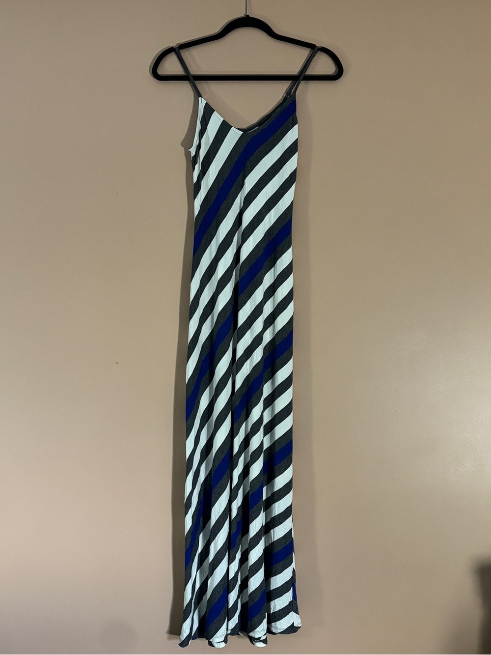 Mossimo Supply Co. Striped Slip Dress in Black, White & Blue